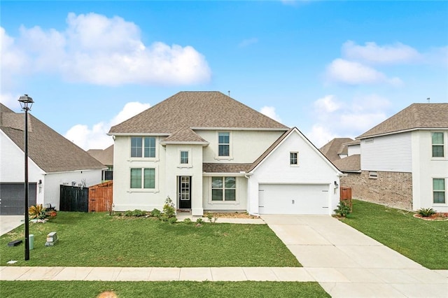 view of front property with a front yard