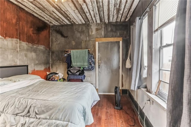 2226 Saint Bernard Ave, New Orleans, LA 70119 - bedroom with wood finished floors and wooden ceiling