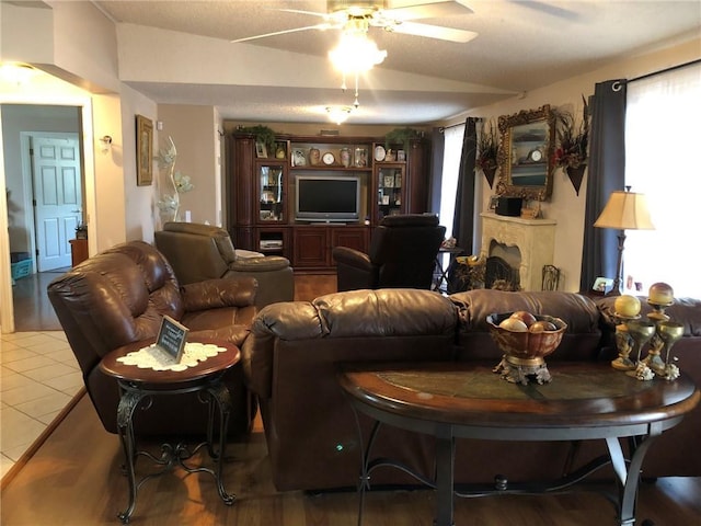 57428 Mainegra Rd, Slidell, LA 70460 - tiled living room featuring ceiling fan