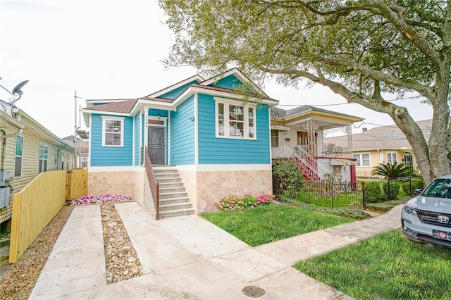 view of bungalow-style home