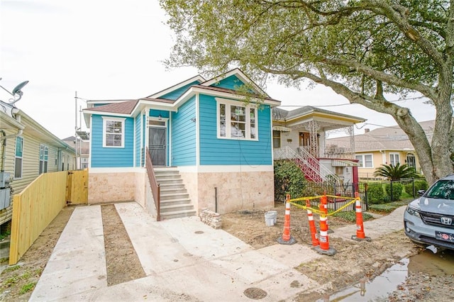 view of bungalow