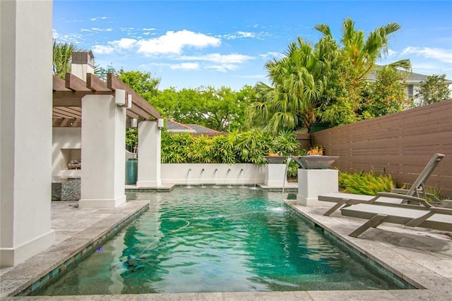 501 Emerald St, New Orleans, LA 70124 - view of pool with a fenced in pool, a fenced backyard, and a patio area