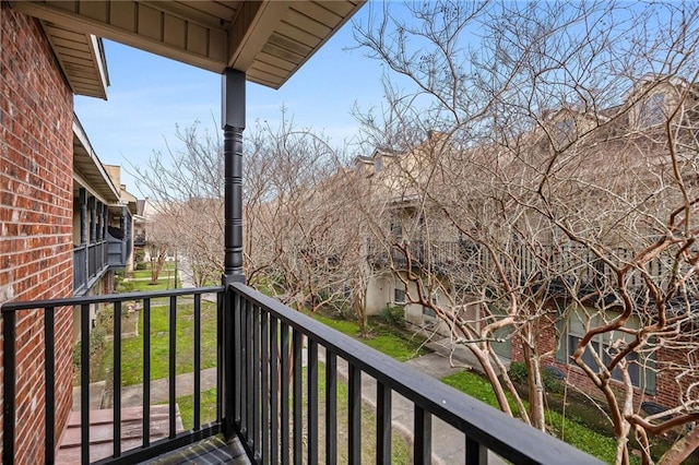 view of balcony