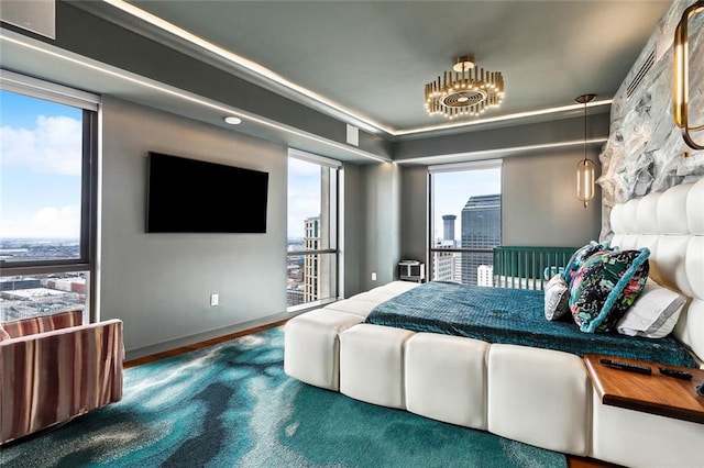 bedroom with wood finished floors