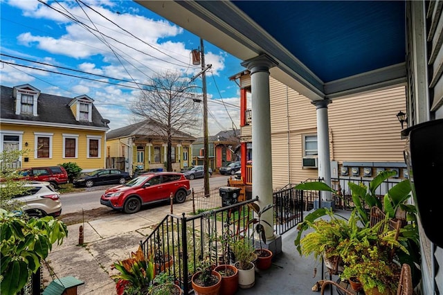 balcony with a porch