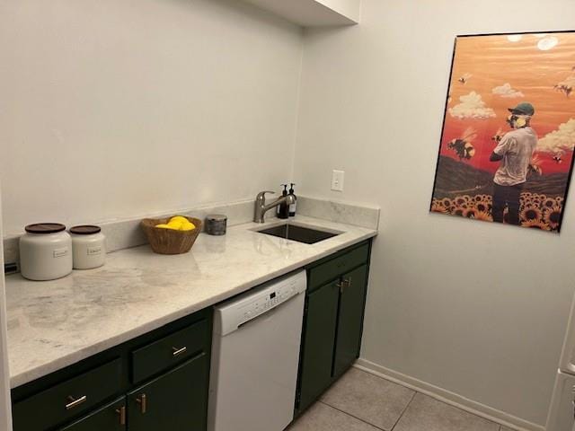 4007 St Charles Ave Unit 319, New Orleans, LA 70115 - kitchen featuring white dishwasher and light tile patterned floors