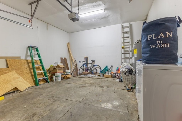 226062 N Roman St, New Orleans, LA 70117 - garage with a garage door opener and electric water heater