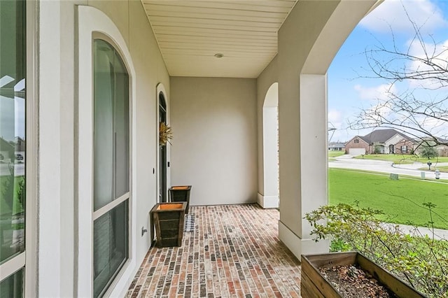 view of patio / terrace with a porch