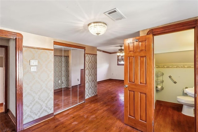 5116 Franklin Ave, New Orleans, LA 70122 - hall featuring baseboards and wood finished floors