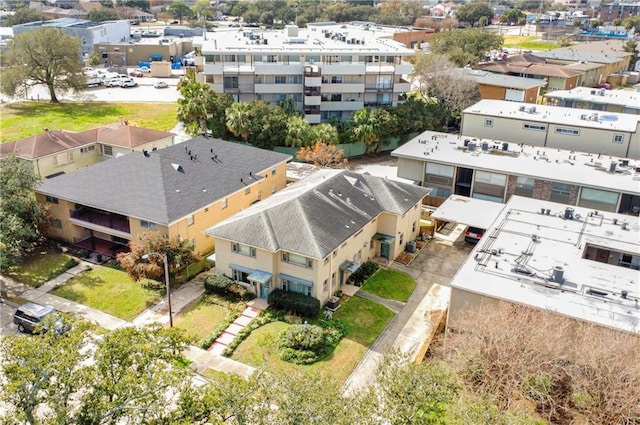 bird's eye view with a residential view