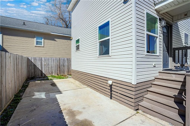 view of patio / terrace featuring a fenced backyard