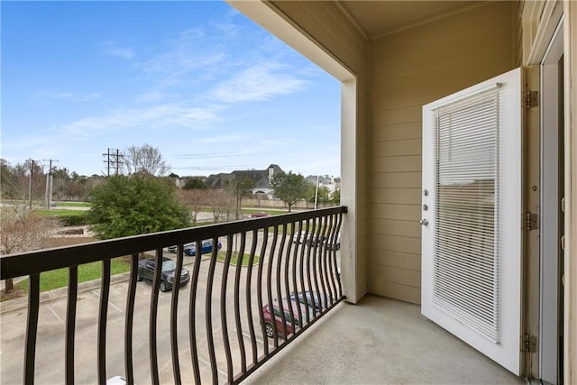 view of balcony