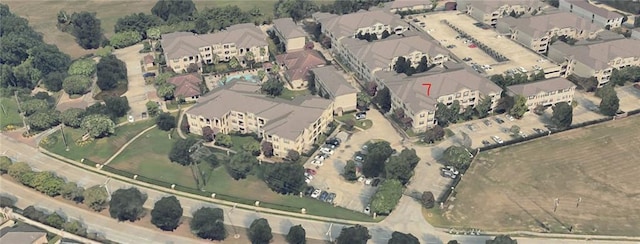 birds eye view of property featuring a residential view