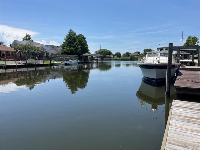 305 Eden Isles Dr, Slidell, LA 70458 - dock area featuring a water view