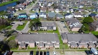 aerial view featuring a residential view