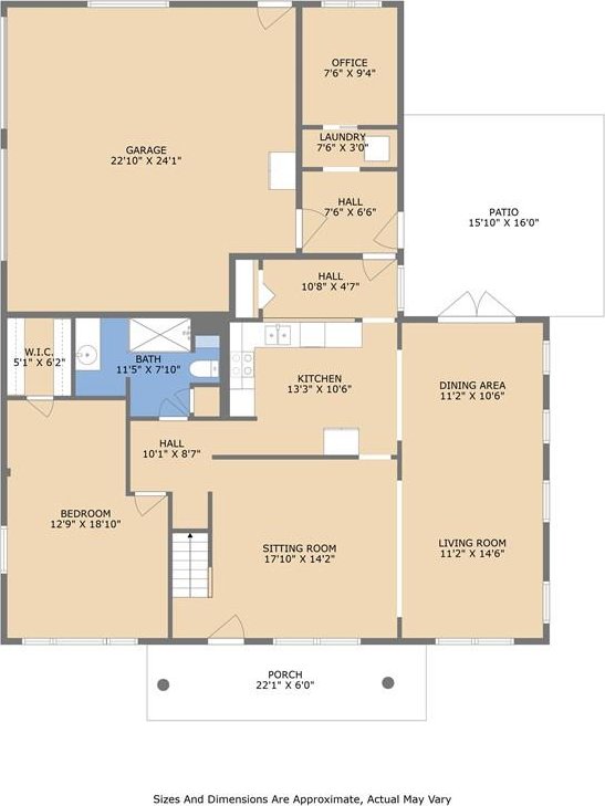 10053 Joel Ave, River Ridge, LA 70123 - floor plan