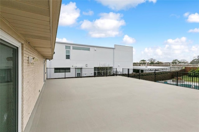 view of patio with fence