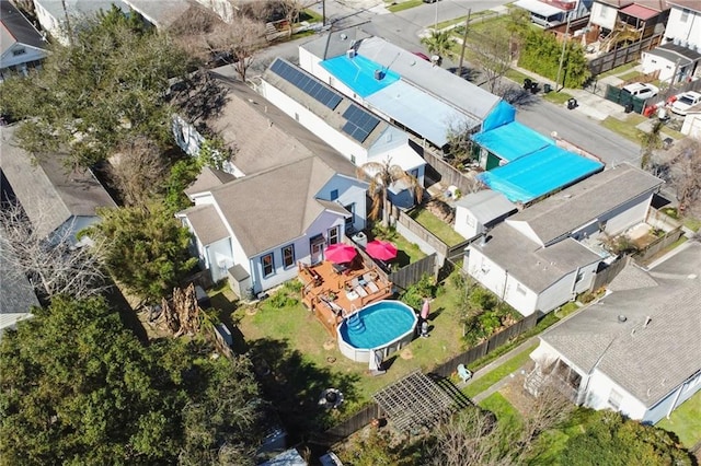 birds eye view of property featuring a residential view