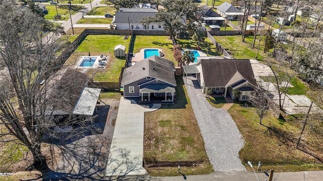 birds eye view of property