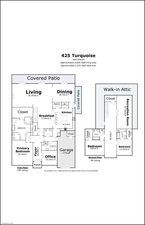 425 Turquoise St, New Orleans, LA 70124 - view of layout