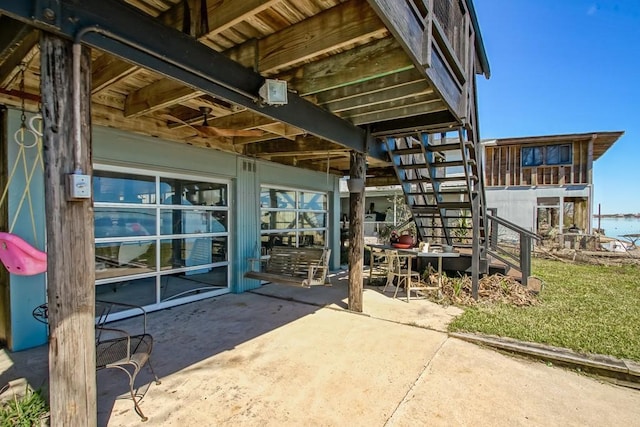 exterior space with a patio