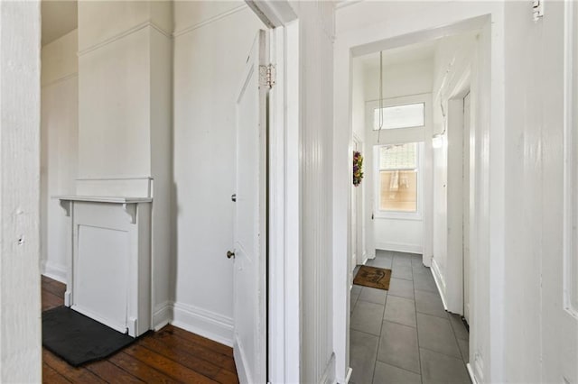 hall with baseboards