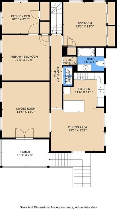 4500 S Rocheblave St, New Orleans, LA 70125 - floor plan / room layout