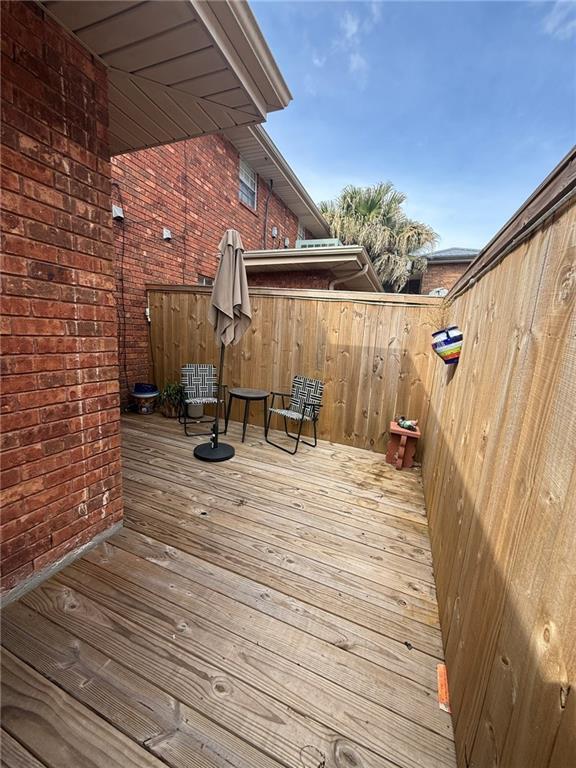 view of wooden terrace