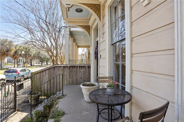 view of balcony