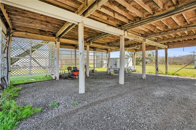 view of patio / terrace featuring a carport