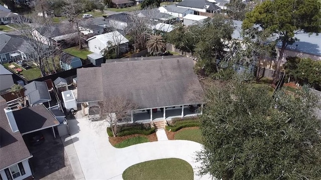 birds eye view of property featuring a residential view