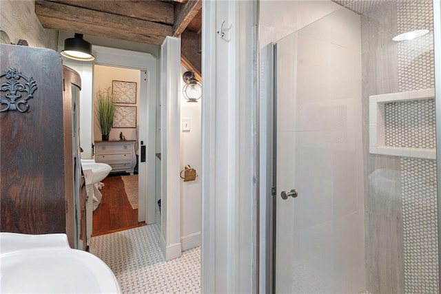 1244 Annunciation St, New Orleans, LA 70130 - bathroom with a stall shower