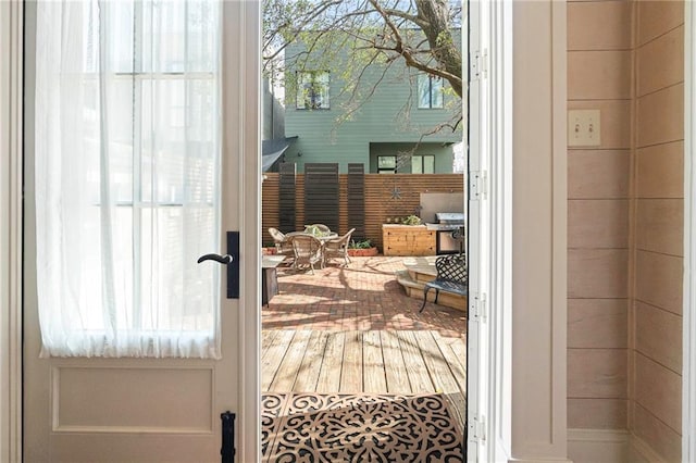 1244 Annunciation St, New Orleans, LA 70130 - entryway featuring wood finished floors and a healthy amount of sunlight