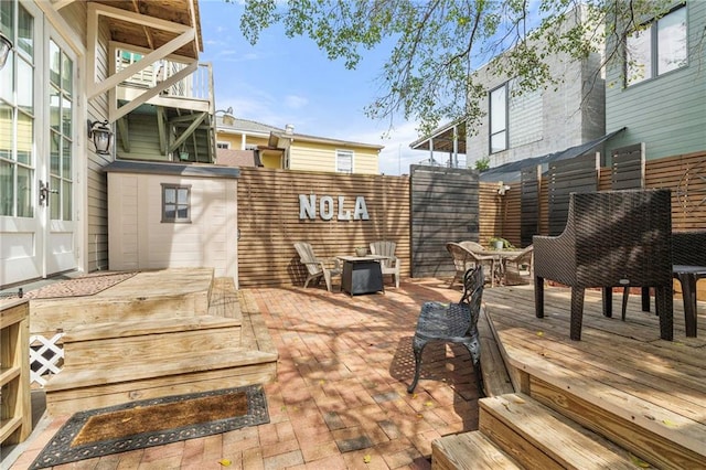 1244 Annunciation St, New Orleans, LA 70130 - view of wooden deck