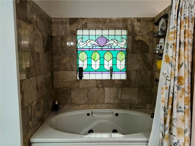 view of full bathroom