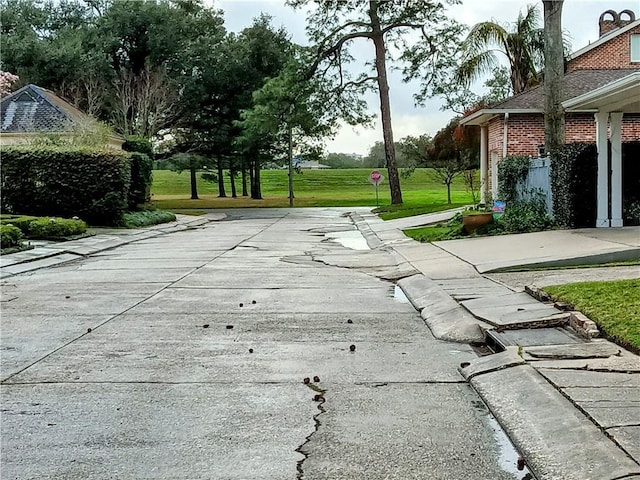 exterior space featuring a yard