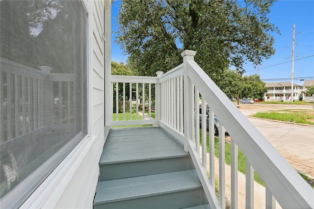 view of staircase