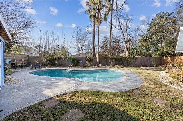 9420 Gerald St, River Ridge, LA 70123 - view of swimming pool with a patio and a fenced backyard