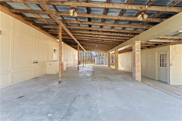 view of horse barn