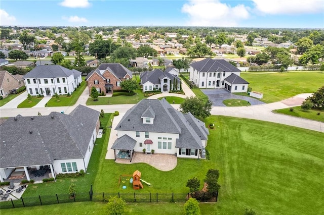 bird's eye view featuring a residential view