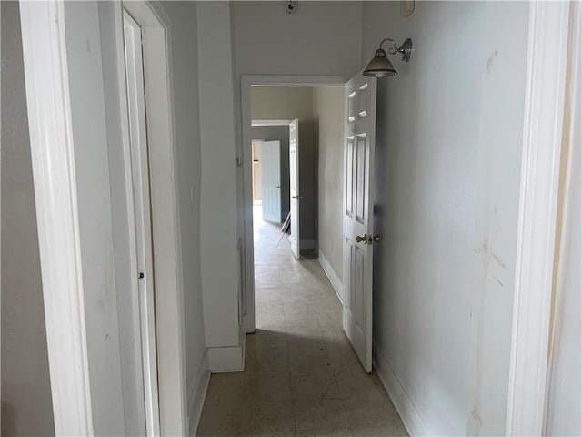 hall with baseboards