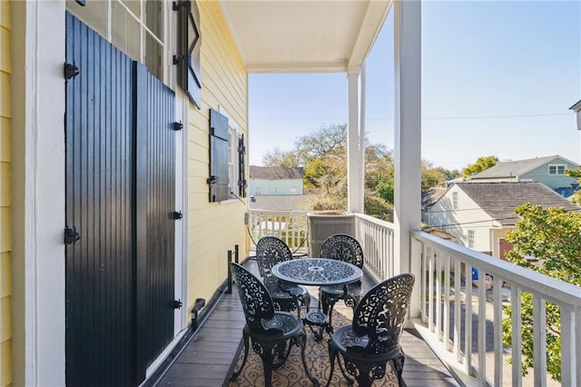 view of balcony