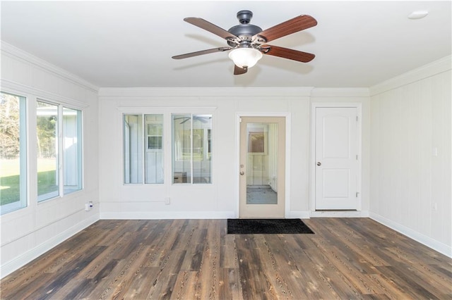 119 Ivy Dr, Covington, LA 70433 - interior space with ceiling fan and a wooden deck