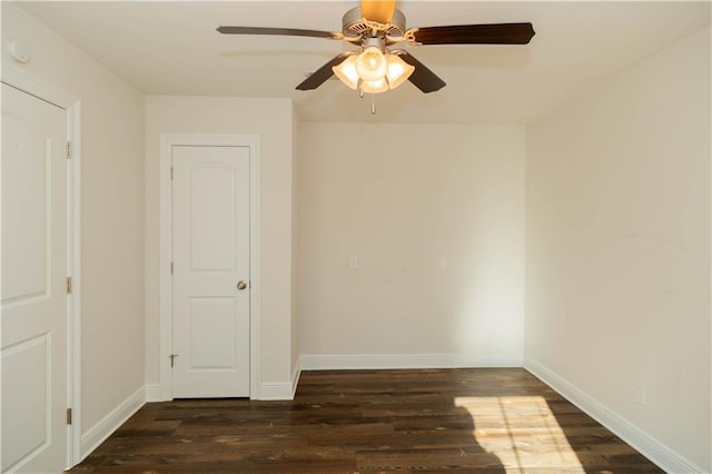 119 Ivy Dr, Covington, LA 70433 - empty room featuring baseboards, ceiling fan, and wood finished floors