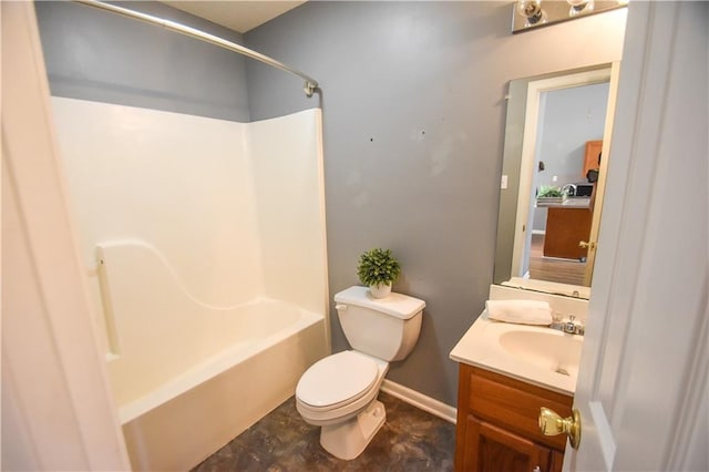 14249 Woodlands Dr Unit 22, Hammond, LA 70401 - bathroom with  shower combination, vanity, toilet, and baseboards