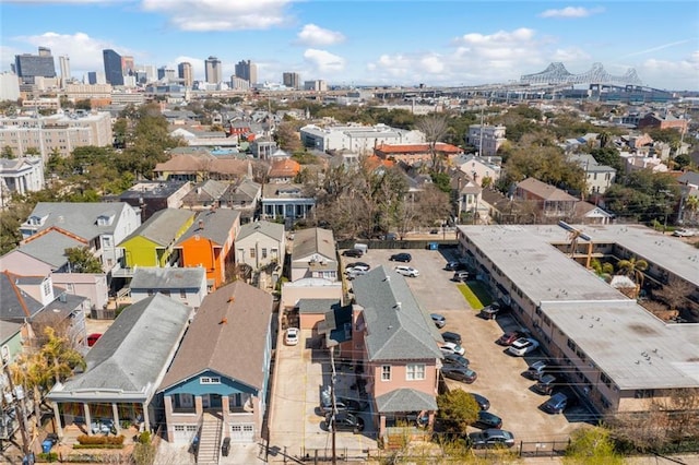 aerial view with a view of city