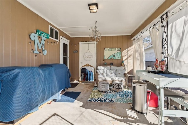 bedroom featuring crown molding