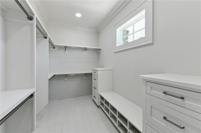 3324 Camp St, New Orleans, LA 70115 - spacious closet featuring light marble finish floors