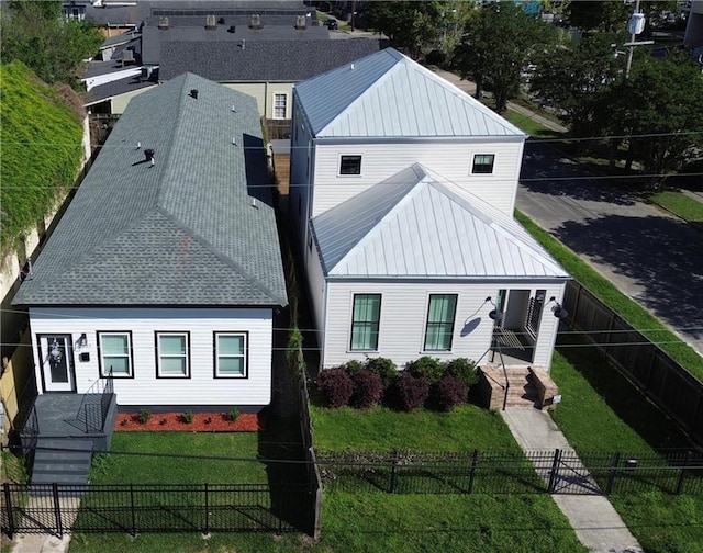 3507 Danneel St, New Orleans, LA 70115 - view of front of home featuring metal roof