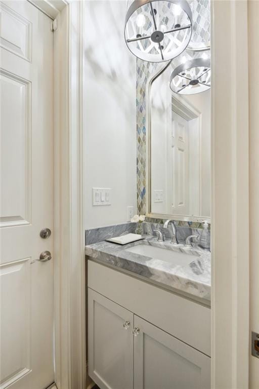 bathroom with vanity